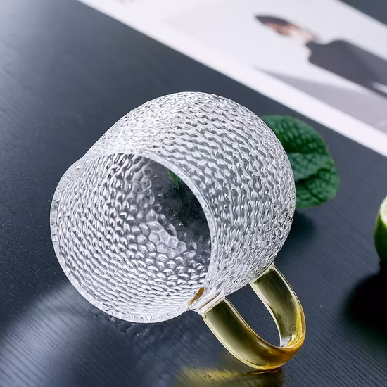 Caneca de vidro de borosilicato, resistente ao calor, parede dupla, vinho, cerveja, água potável, chá, leite, café, copo, produtos vidreiros para quente e frio