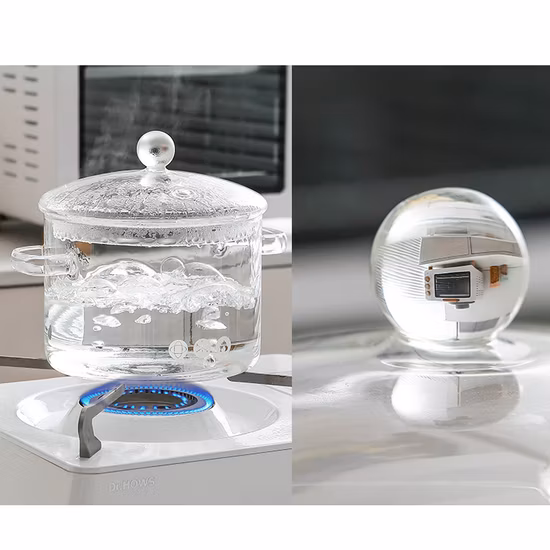 Panela para cozinhar macarrão com sopa de vidro com alto teor de borosilicato